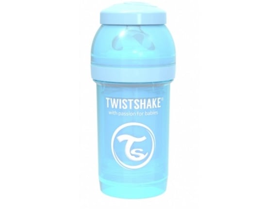 Twistshake Pastel Blue, steklenička Anti-Colic 180 ml (0+m)