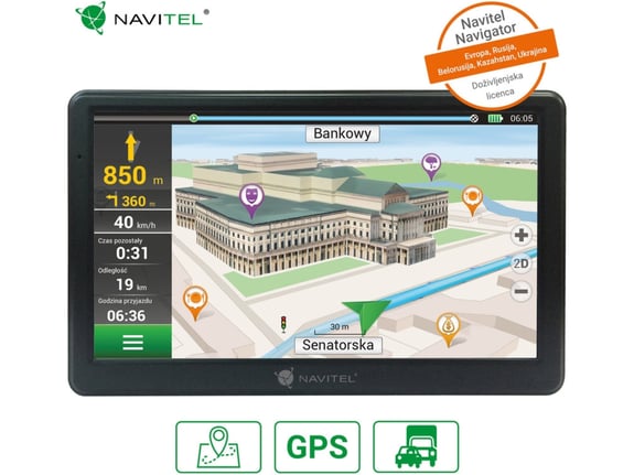 NAVITEL GPS navigacija E700, 7 touch, MicroSD, karte celotne Evrope