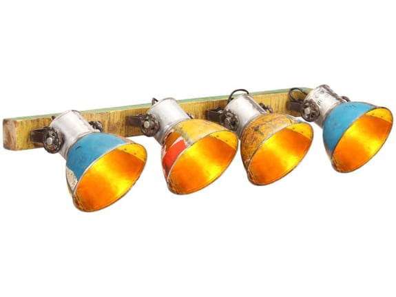 VIDAXL Industrijska stenska svetilka večbarvna 90x25 cm E27