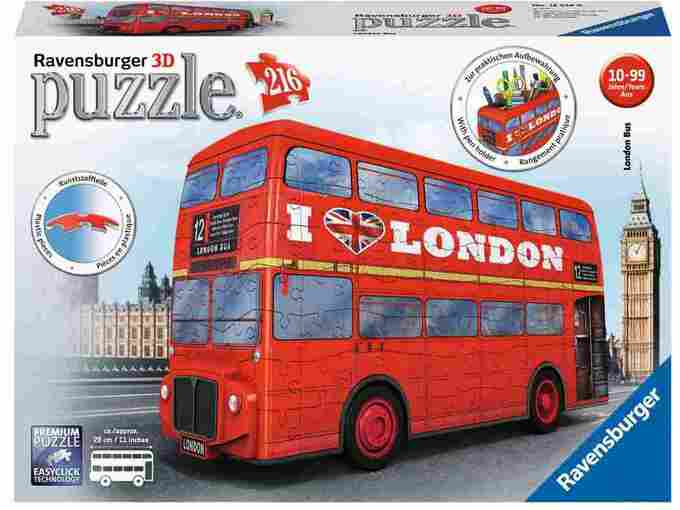 RAVENSBURGER 3D sestavljanka  London Bus 12534 216 delna