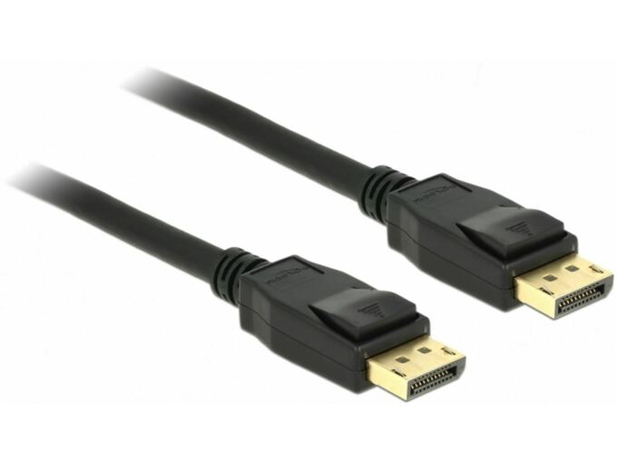 DELOCK DisplayPort kabel 0,5m 4K 60Hz Delock črn 85506