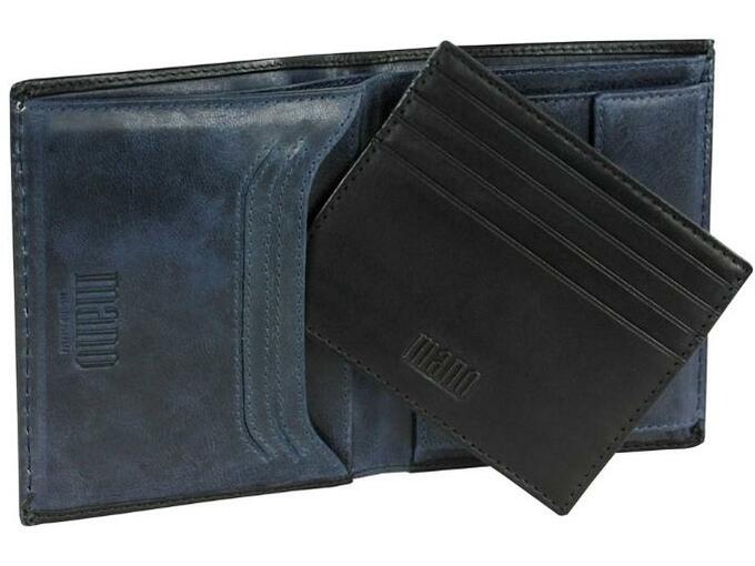 MANO moška denarnica Ligatus M20300BL/BL črna/modra