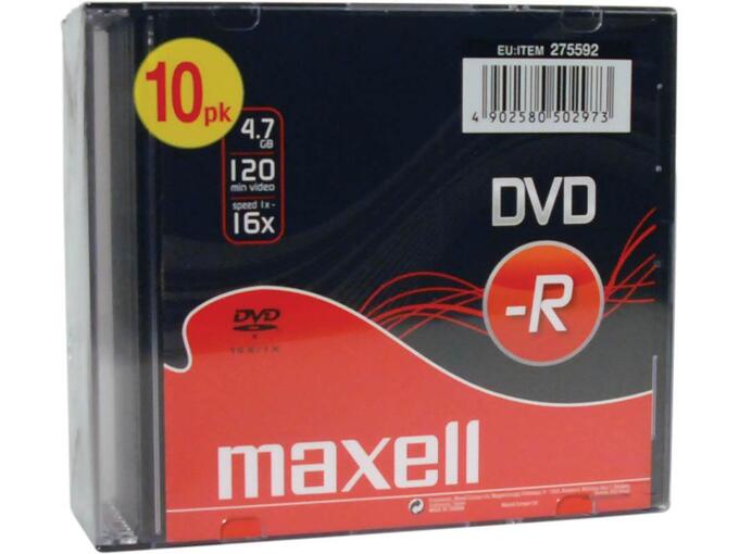 DVD-R 4,7GB 16X MA27559240 10kos 5mm škatlice