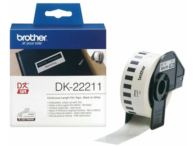 BROTHER BROTHER DK22211 termične neskončne nalepke - film 29mm x 15,24m BRDK22211