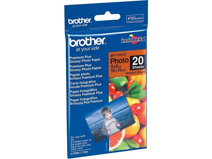 BROTHER foto papir glossy A3, 20 listov, 260g/m2 Inkjet BRBP71GA3