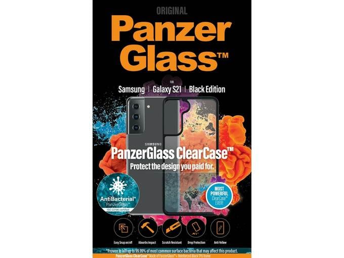 PANZERGLASS ovitek za Galaxy S21 0261 Clear Case Black Ab