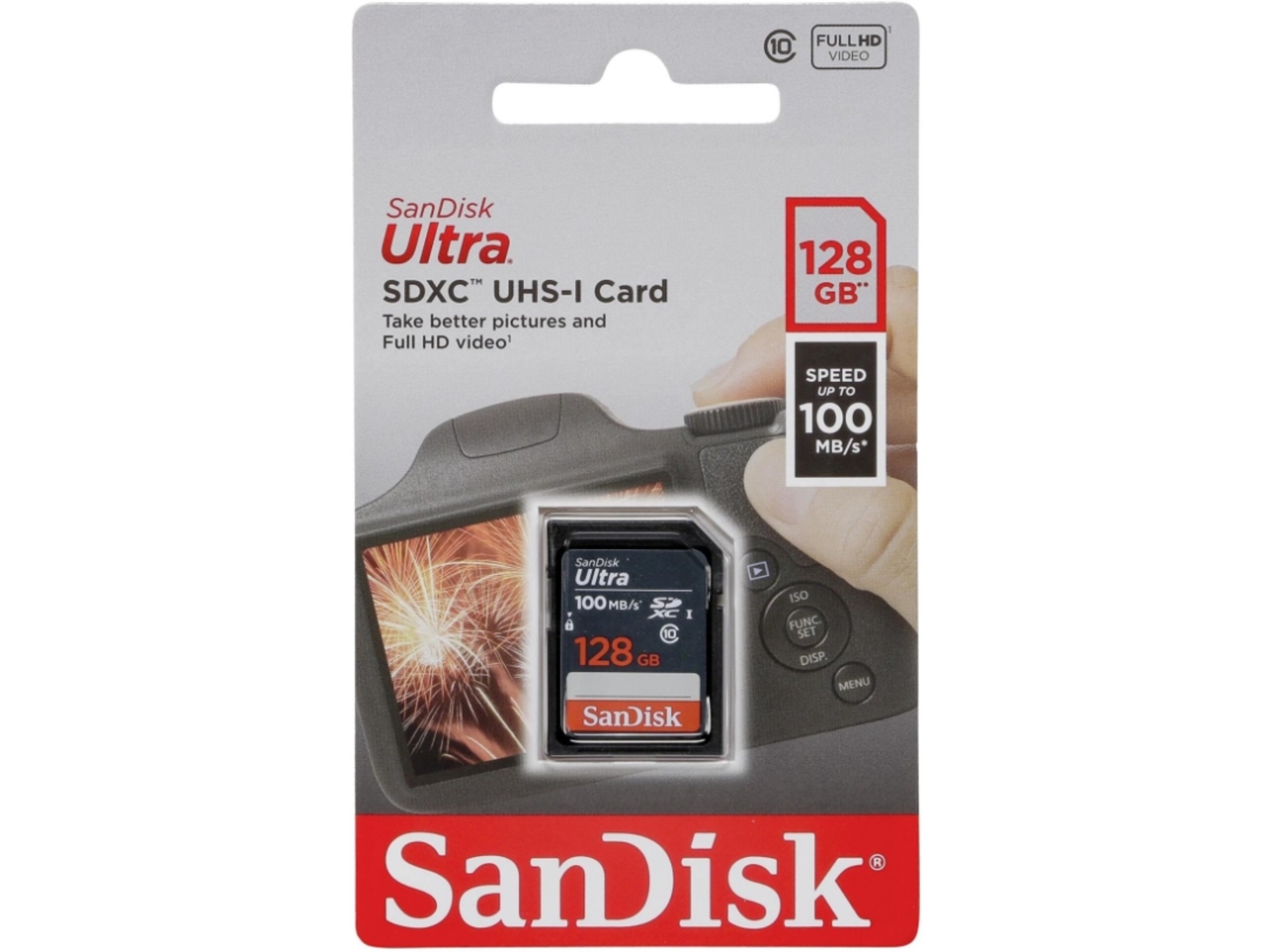 SANDISK SDXC SanDisk 128GB Ultra, 100 MB/s SDSDUNR-128G-GN3IN