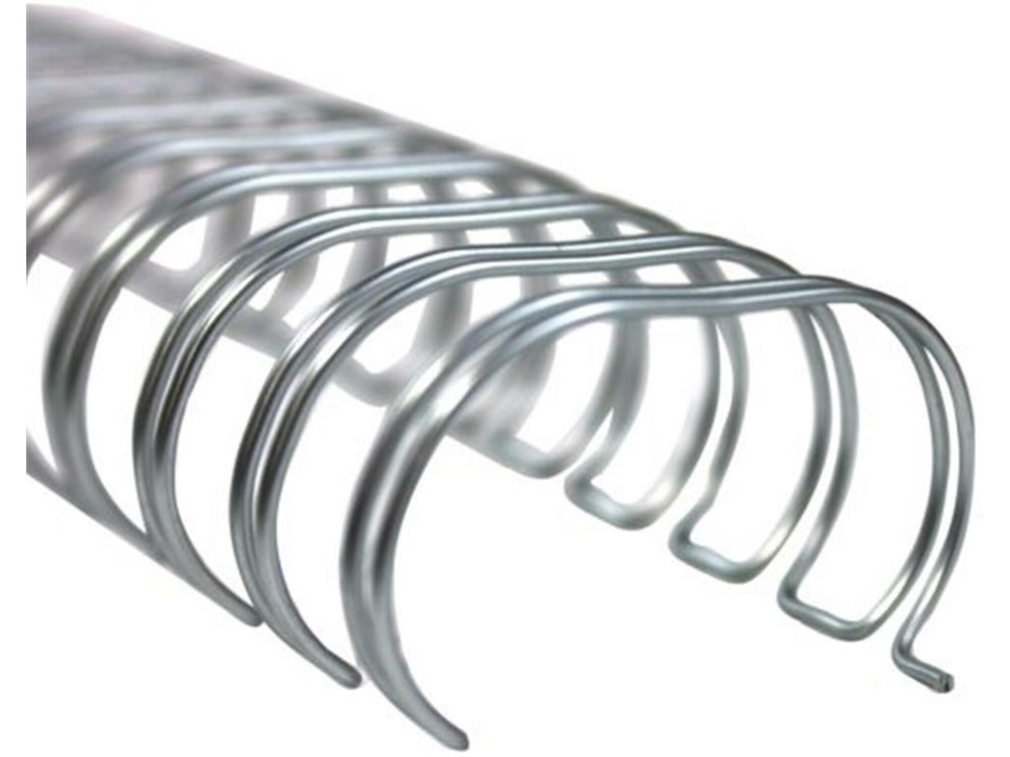 KLIPKO spirala za vezavo KLSZS095 žica 9,5 mm srebrne, 100 kos 3:1