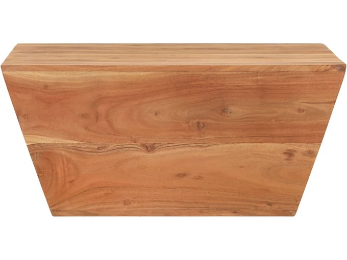 VIDAXL Klubska mizica V-oblike 66x66x30 cm trden akacijev les