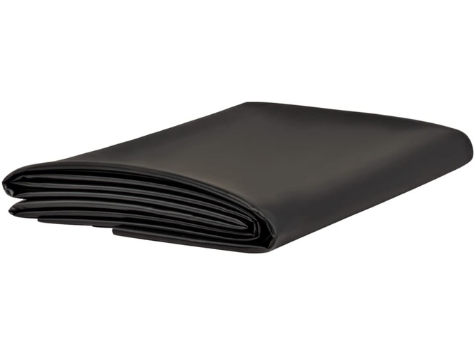 VIDAXL Podloga za ribnik črna 4x4 m PVC 1 mm