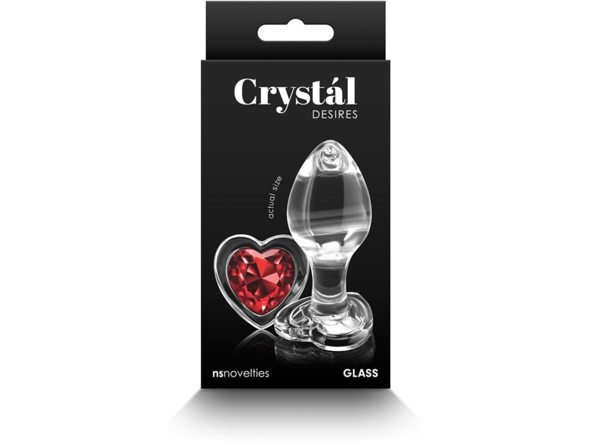 NEW SENSATIONS NOVELTIES Analni Čep Crystal Desires Red Heart Medium