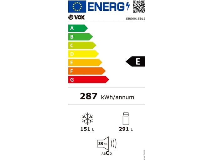 VOX ameriški hladilnik SBS 6015 BL E