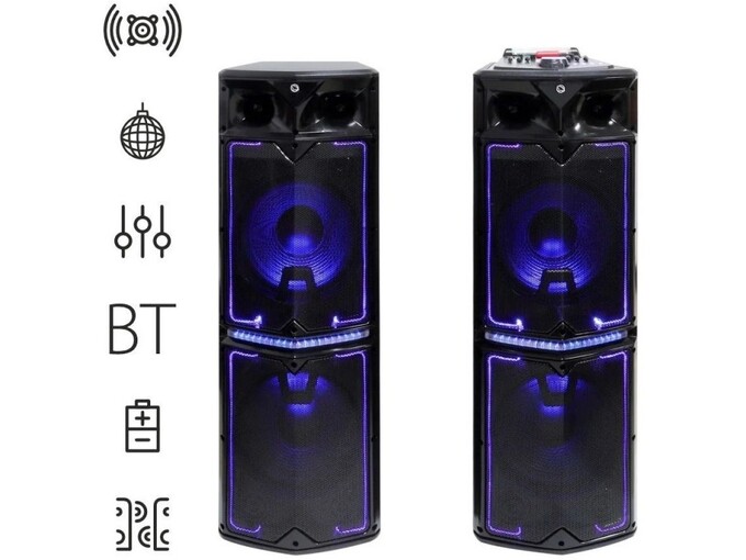 MANTA zvočni karaoke sistem SPK1201X500D Minos, črn