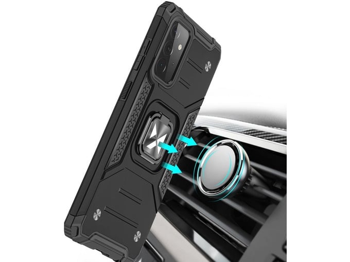 HURTEL etui ovitek robusten Ring Armor za iPhone 13 Pro Max roza 73340