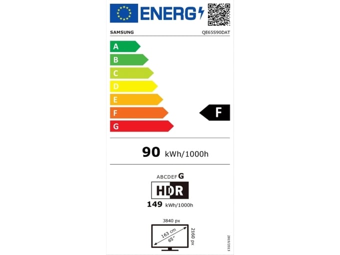 SAMSUNG OLED TV sprejemnik QE65S90DATXXH, 163 cm