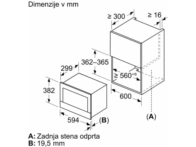 BOSCH vgradna mikrovalovna pečica BEL7321B1