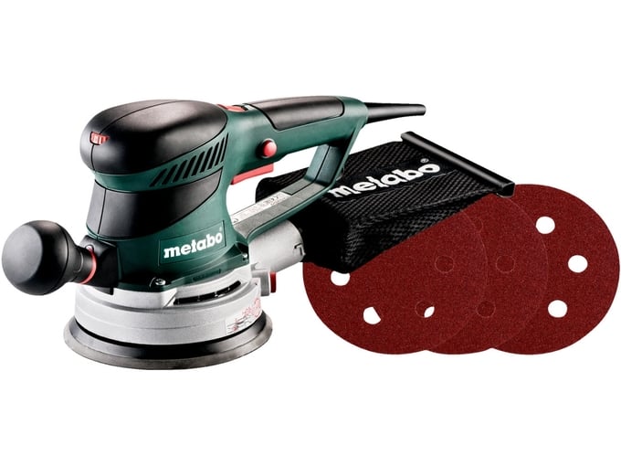 METABO orbitalni brusilnik Set SXE 450 TurboTec+25 brusnih papirjev 690871000