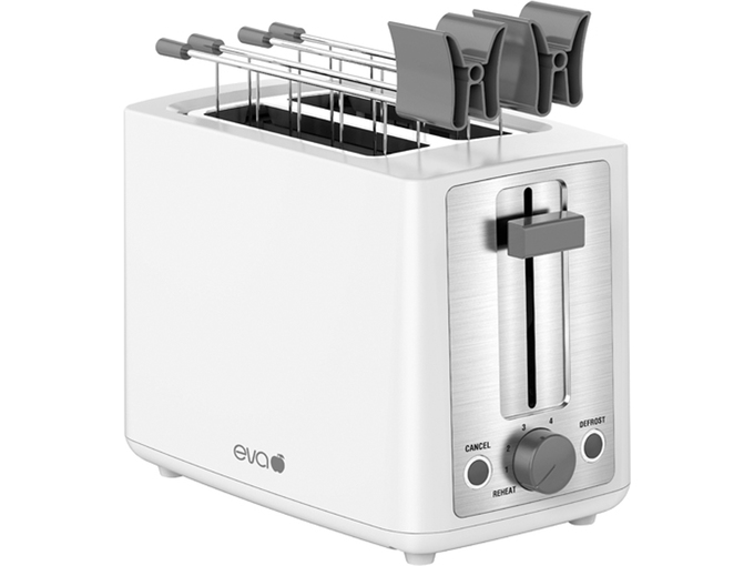 EVA opekač kruha, toaster T9021, 870W, bel, pvc, inox